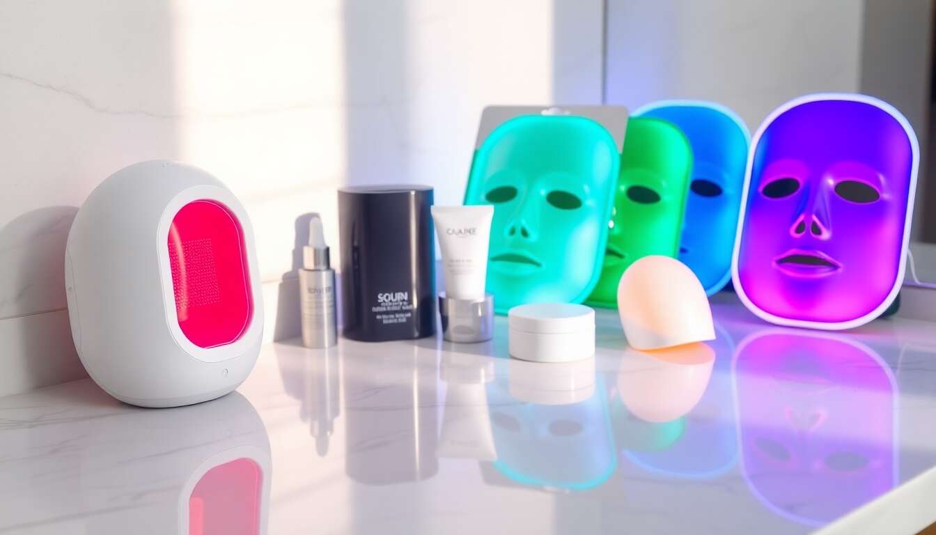 Comparaison avec d'autres technologies comme les masques led