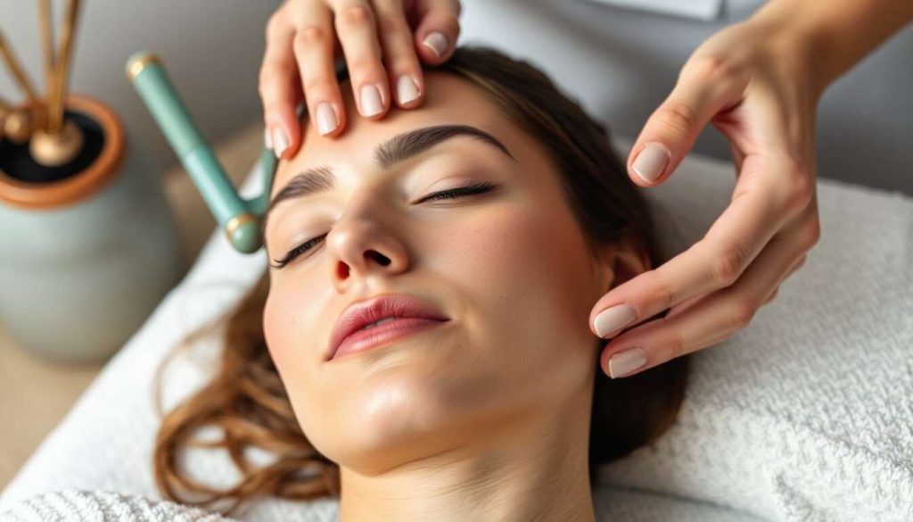 Bienfaits du massage facial avec outils modernes