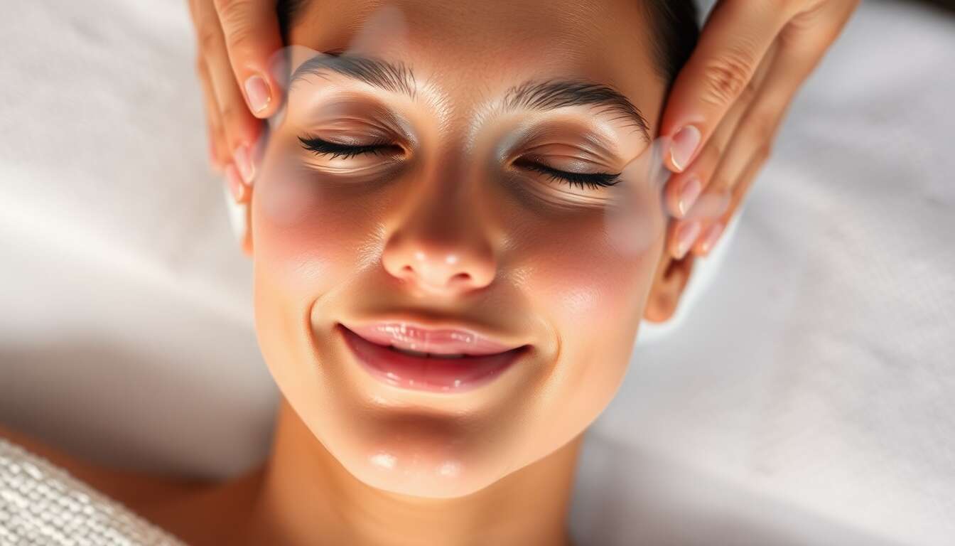 Préparation de la peau avant la séance