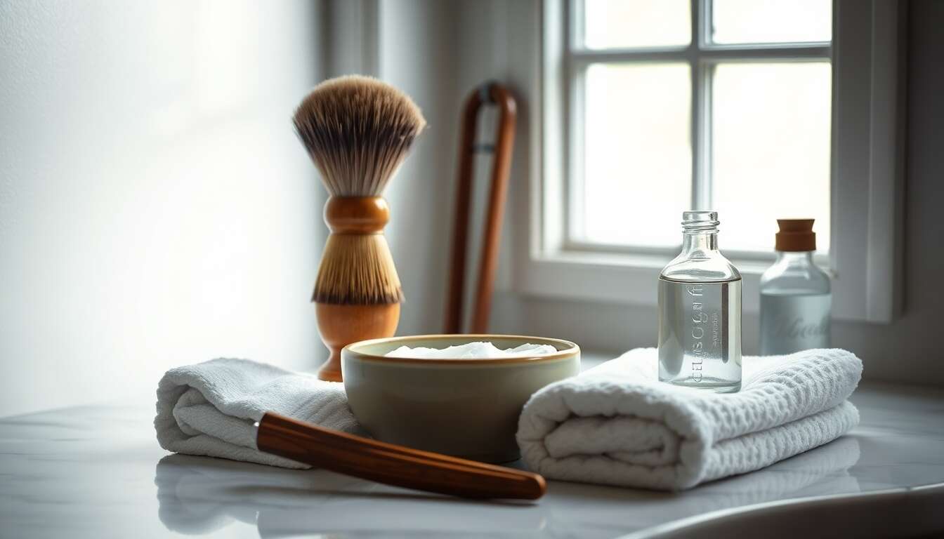 L'art du rasage avec le blaireau