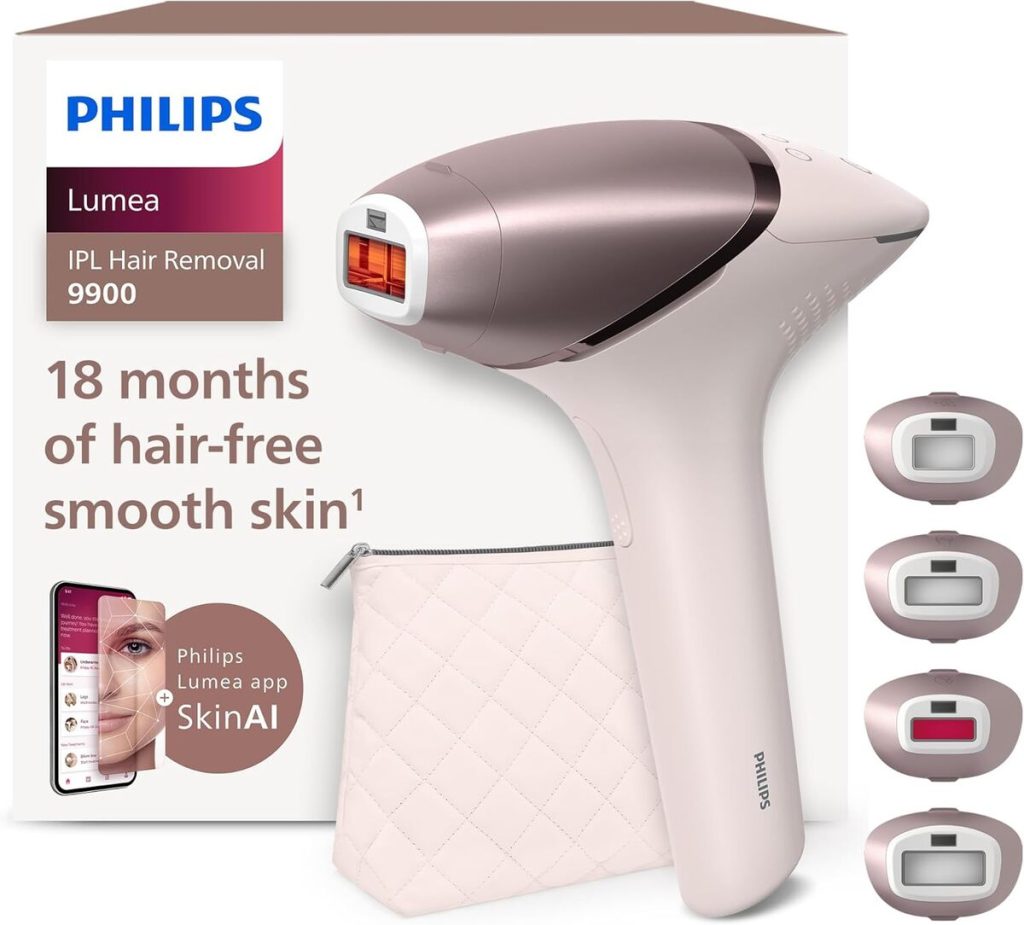 Test de l'épilateur Philips Lumea Série 9900 : efficacité lumineuse avec SenseIQ et SkinAI