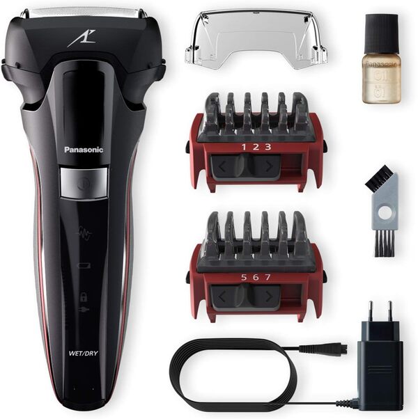 Panasonic Series 500 ES-LL41 Personalcare Rasoir 3 lames Wet & Dry 2 accessoires 50 min d'autonomie 1 heure de charge Moteur linéaire Noir