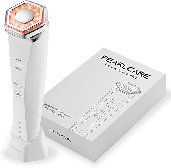 PEARLCARE Appareil de Beauté Visage Multifonctionnel Masseur Galvanique - Tout en un Anti Age Soin de la Peau à Domicile - PL-GM6 - Marque Corée