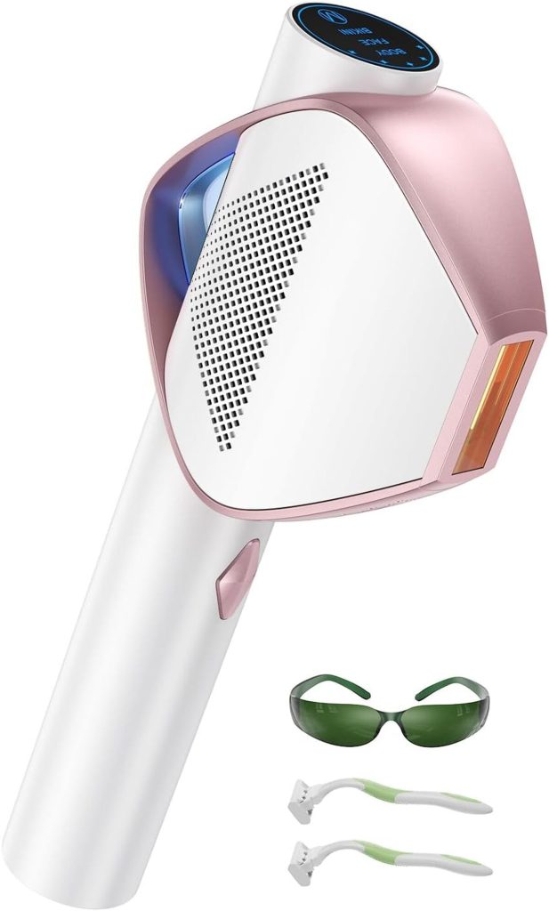 Test : épilateur à lumière pulsée IGBT 19, 8J IPL pour visage et corps