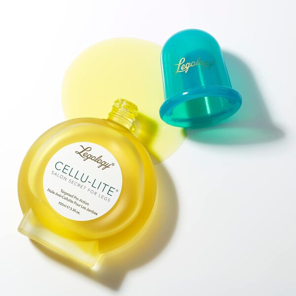 Legology Circu-Lite Kit de détox anti-cellulite pour les jambes dans un étui de voyage – Ventouse anti-cellulite Circu-Lite et huile Cellu-Lite