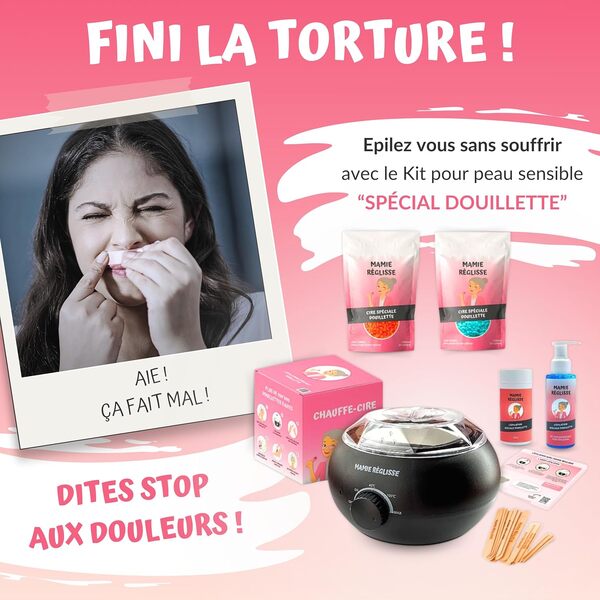 Kit Épilation Spécial Douillette (1 Sachet + 1 Gratuit)