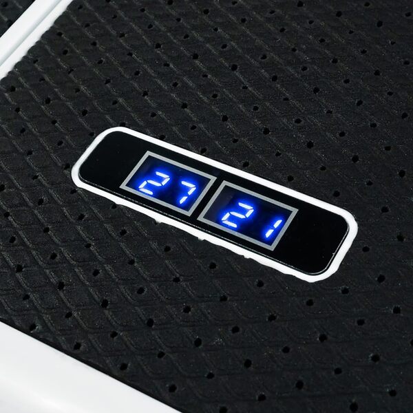 ECODE® Appareil de Massage Pieds électrique, Masseur, Chaleur, Pour Muscles des Pieds et des Jambes, Vibration, Réchauffe-pieds et Soulagement des Douleurs, 2 Bandes de Résistance, Télécommande