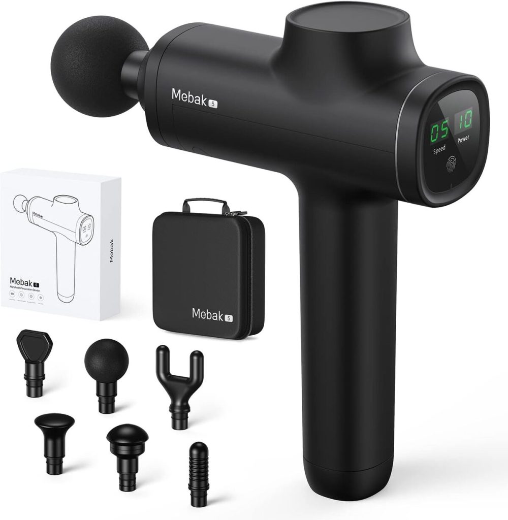 Test du pistolet de massage Mebak 5 : soulagement musculaire en profondeur
