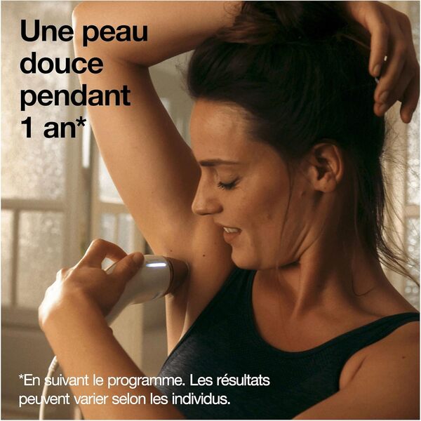 Braun Silk·expert Pro 5 Épilateur À Lumière Pulsée, Alternative À L'épilation Laser, Blanc/Argent, PL5267