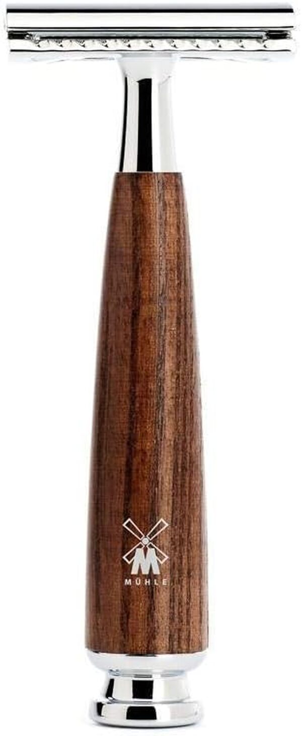 Set Afeitado Mühle Brocha Afeitar Tejón Gris, Maquinilla afeitar clásica & Bol Rytmo