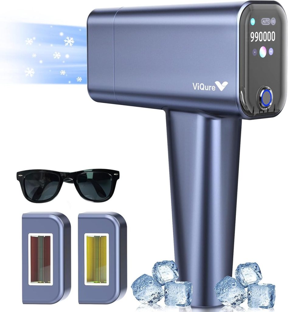 Test de l'épilation laser Viqure IPL T8 avec système de refroidissement