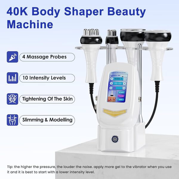 Ibtyzo 40K Masseur Anti Cellulite Appareil Minceur, 4 en 1 Lipocavitation Radiofréquence Visage et Corps Entier Masseur Amincissants et Raffermissants