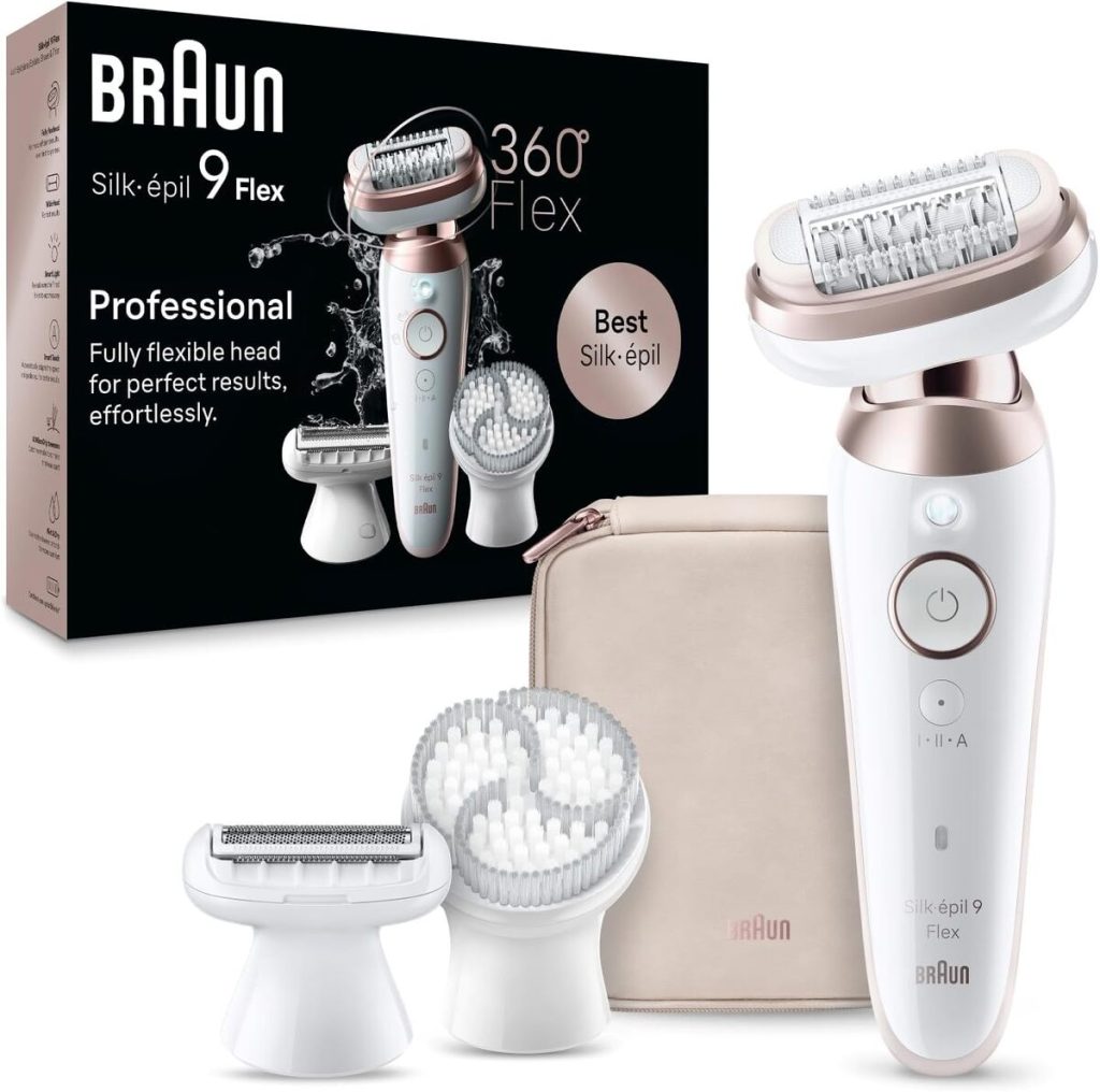 Test de l'épilateur Braun Silk-épil 9 Flex 9-060 3D : efficacité à 360° pour une peau lisse