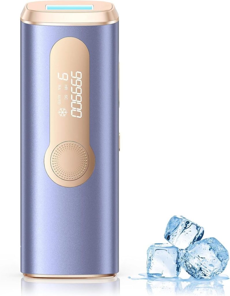 Test de l'épilation définitive avec l'épilateur Haarlosy IPL 999, 900 flashes violettes