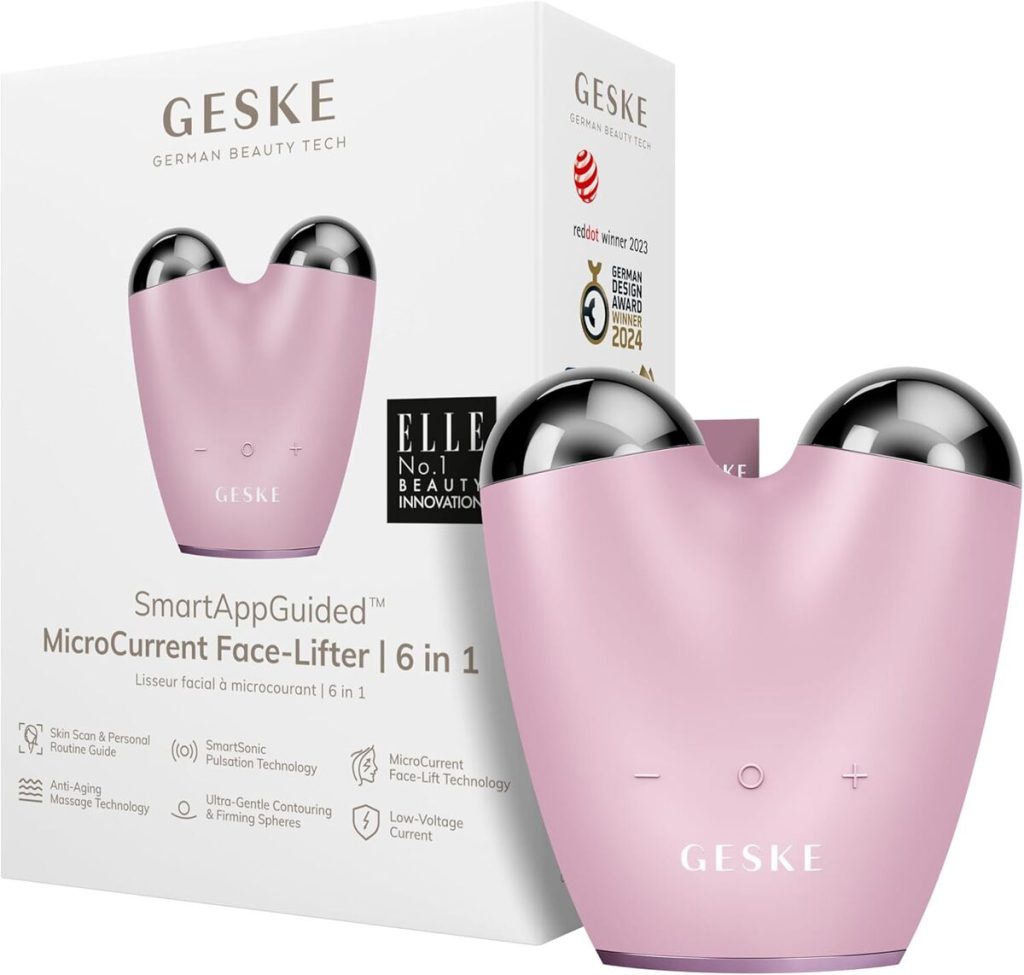 Test du Geske SmartAppGuided MicroCurrent Face Lifter : lifting facial 6 en 1