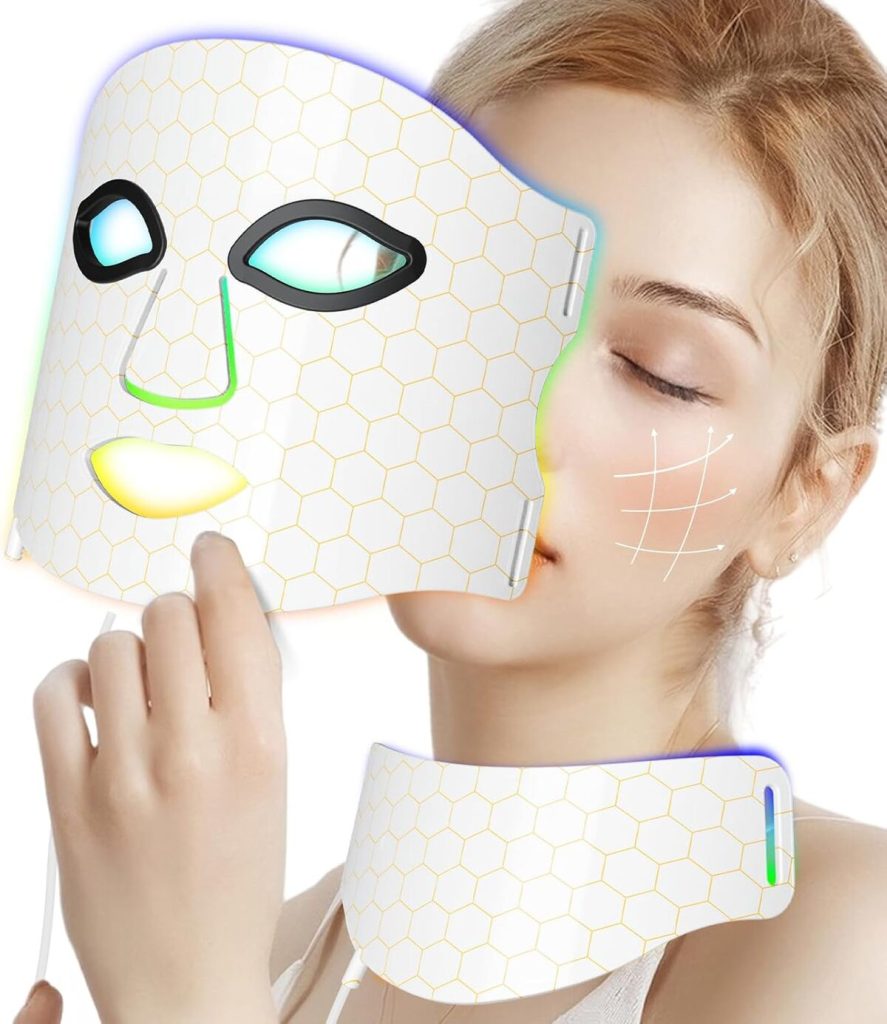 Test du masque LED en 7 couleurs pour le visage et le cou