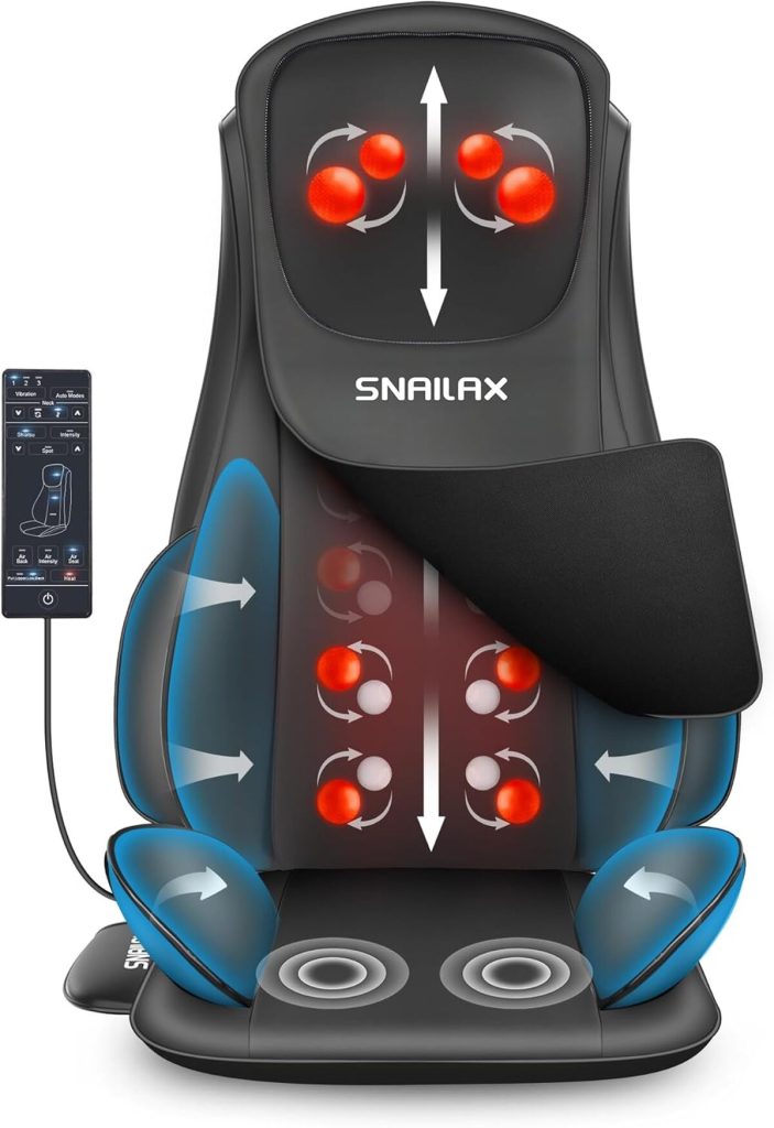 Test du siège massant Snailax Shiatsu avec chaleur