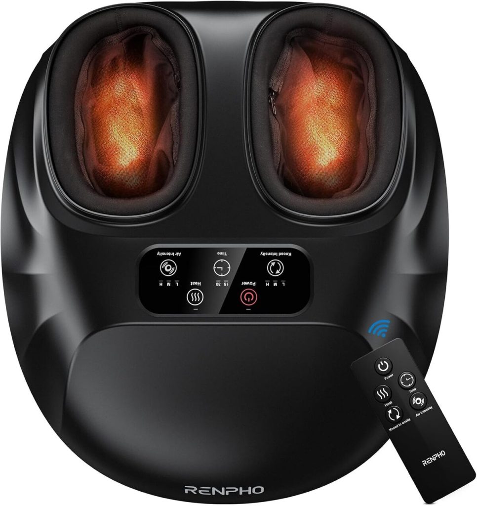 Test : renpho appareil de massage des pieds avec télécommande et chauffage