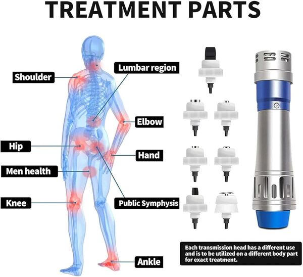 Machine Thérapie Par Ondes Choc Extracorporelles Beauté,Pistolet Massage Par Ondes De Choc Pour Traitement Ed, Masseur Musculaire Portable Pour Soulager La Douleur