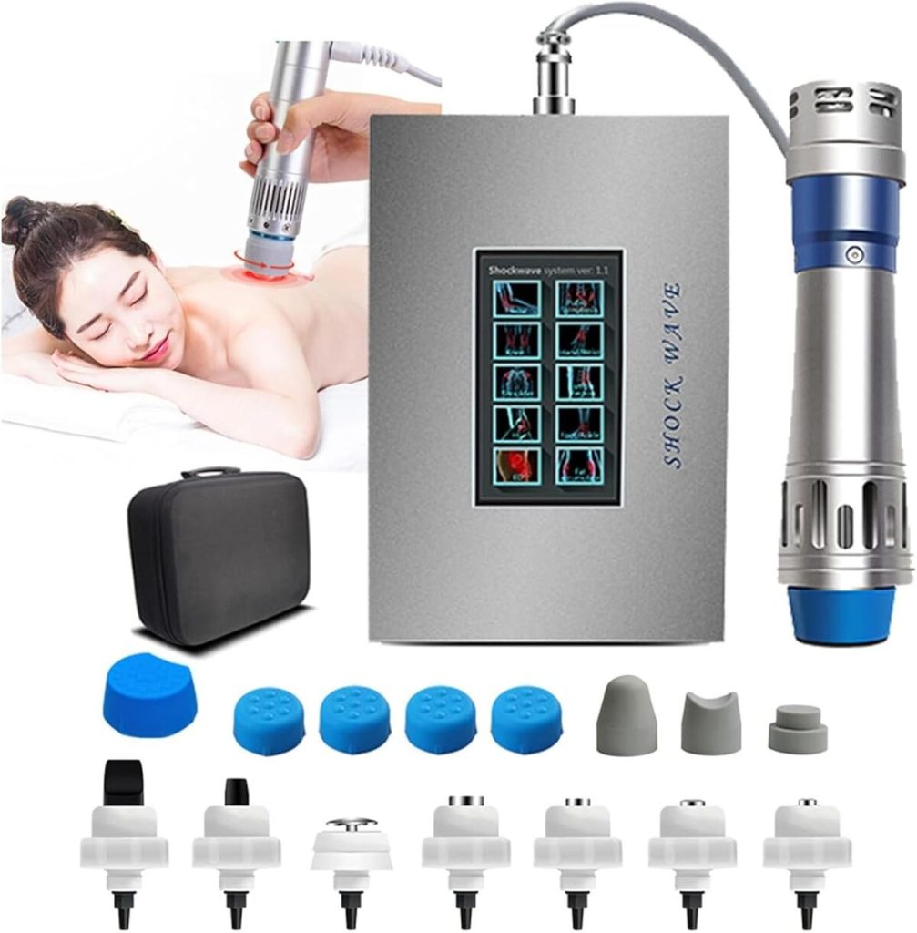 Test de la machine thérapie par ondes de choc pour douleurs