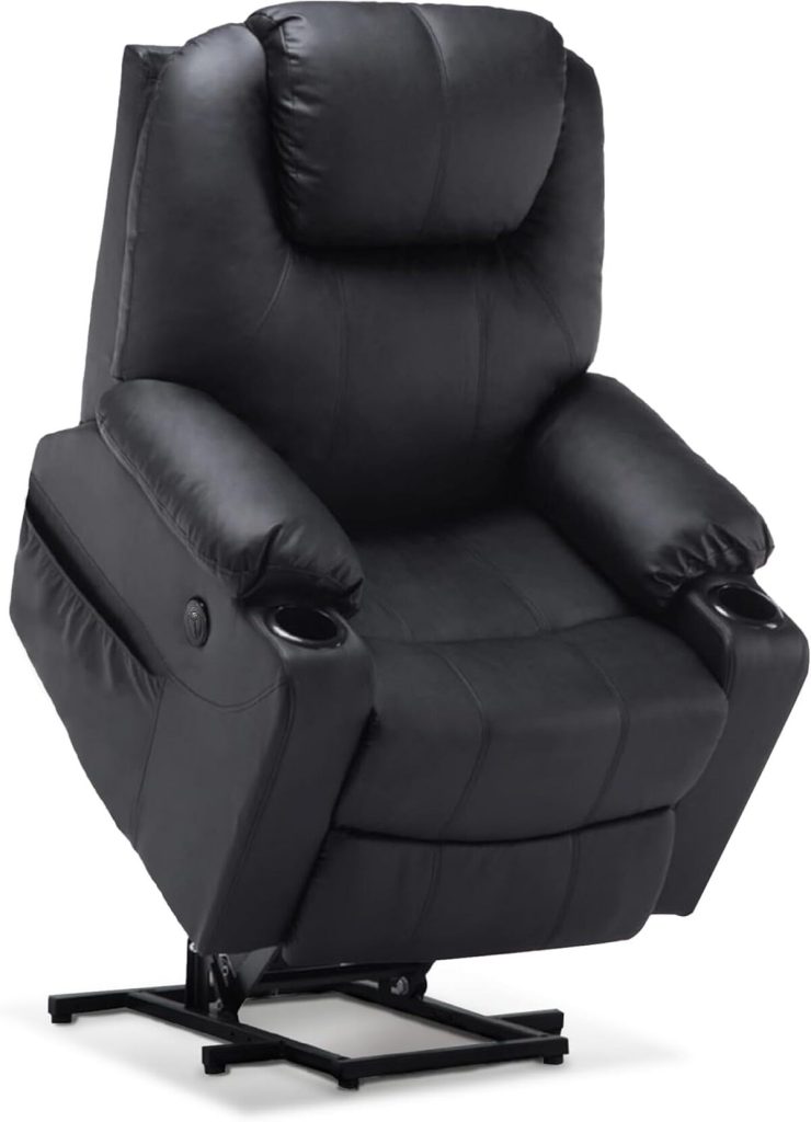 Test du fauteuil relaxant électrique MCombo : confort et massage en simili cuir noir