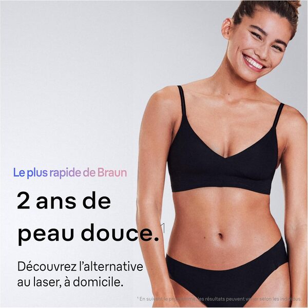 Braun Épilateur À Lumière Pulsée Intelligent Skin i·expert PL7253, Épilation À Domicile, Alternative Au Laser, Avec Appli, Rasoir Venus, 3 Têtes Intelligentes Pour Épiler Jambes, Visage et Plus