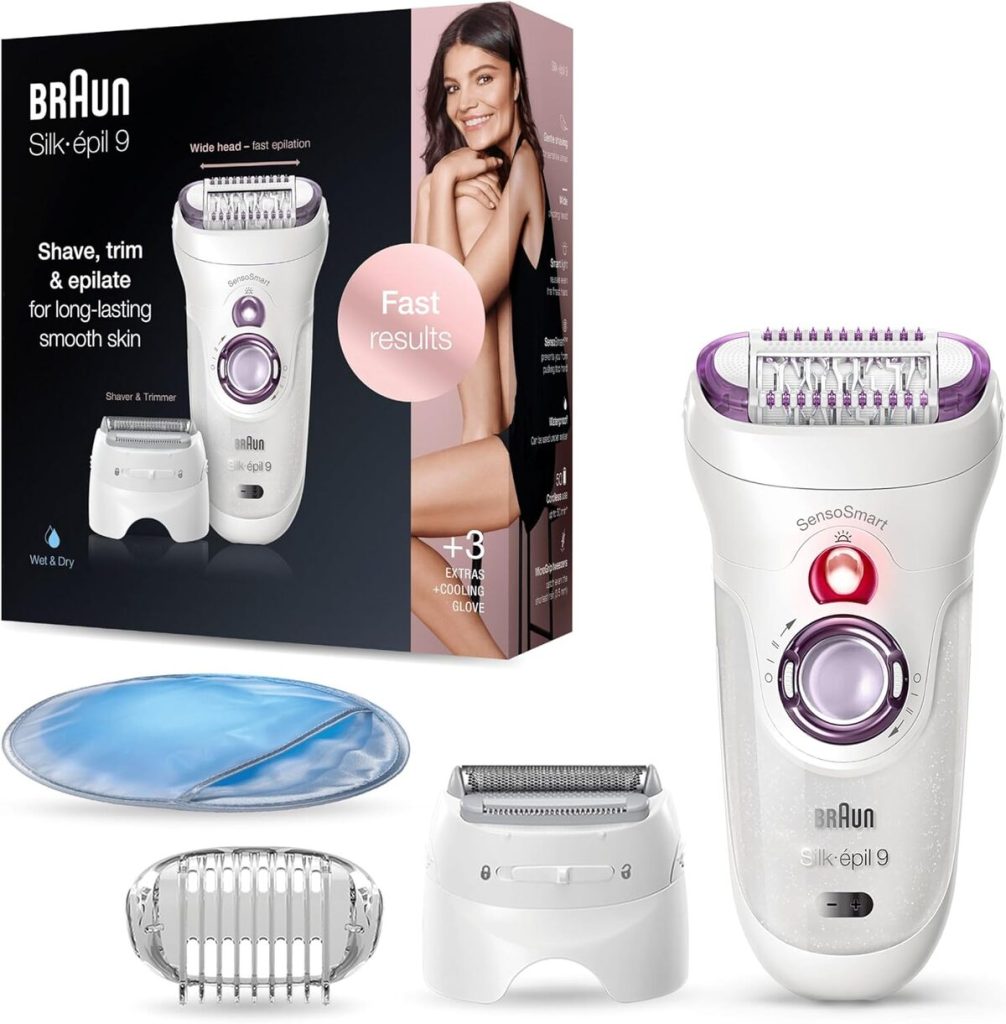 Test de l'épilateur Braun Silk-epil 9-710 SensoSmartTM