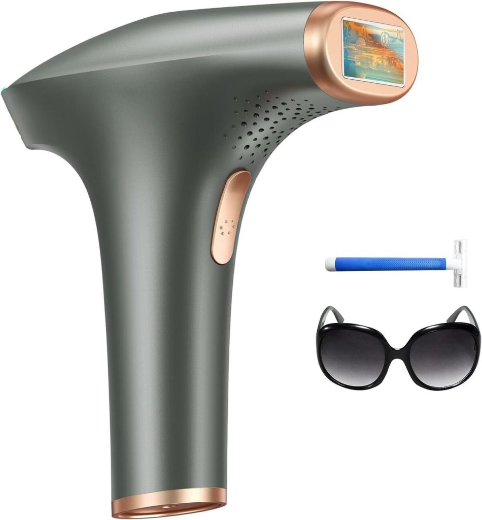 Test du Haarlosy Épilateur Glacé IPL 999, 900 Flashes : pour visage et corps