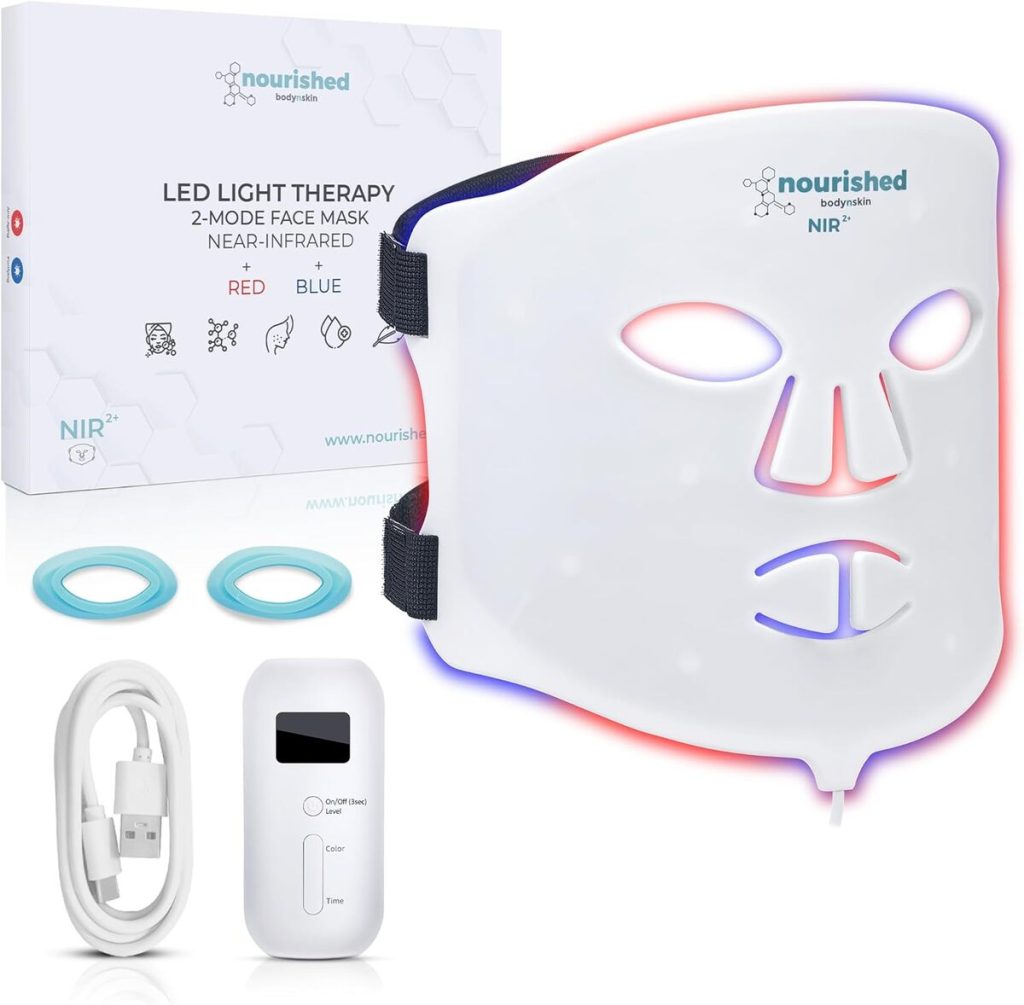 Test du masque facial LED portable Nourished Bodynskin : solution anti-âge complète