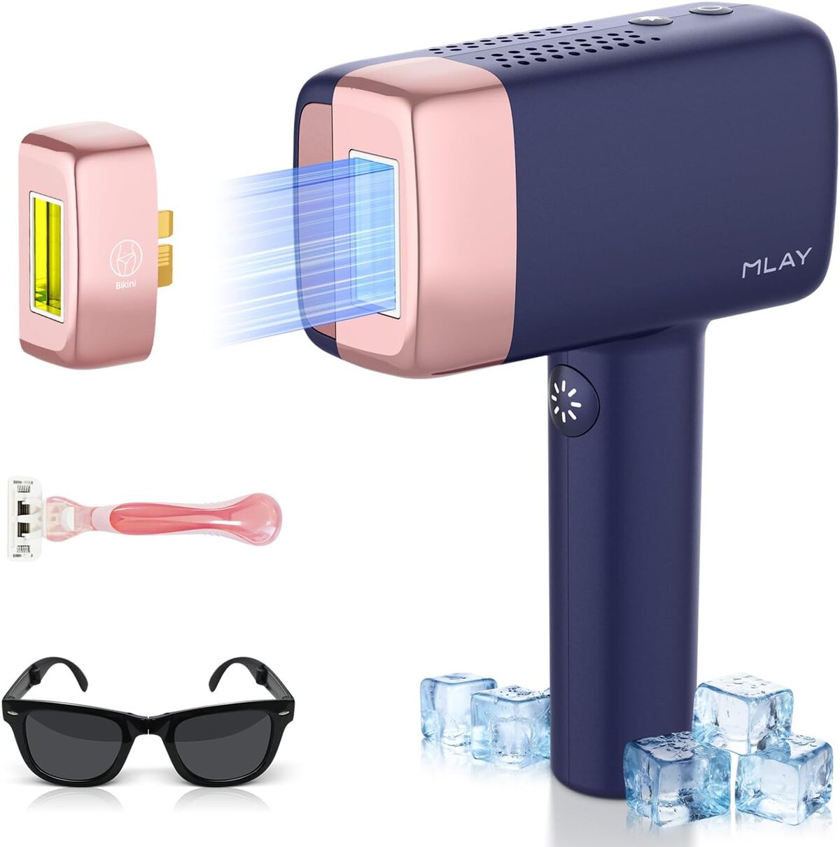 Lunettes De Protection IPL Vert Foncé – Protection Laser Pour Épilateur Lumière Pulsée Maison Ou Salon, Confort Optimal