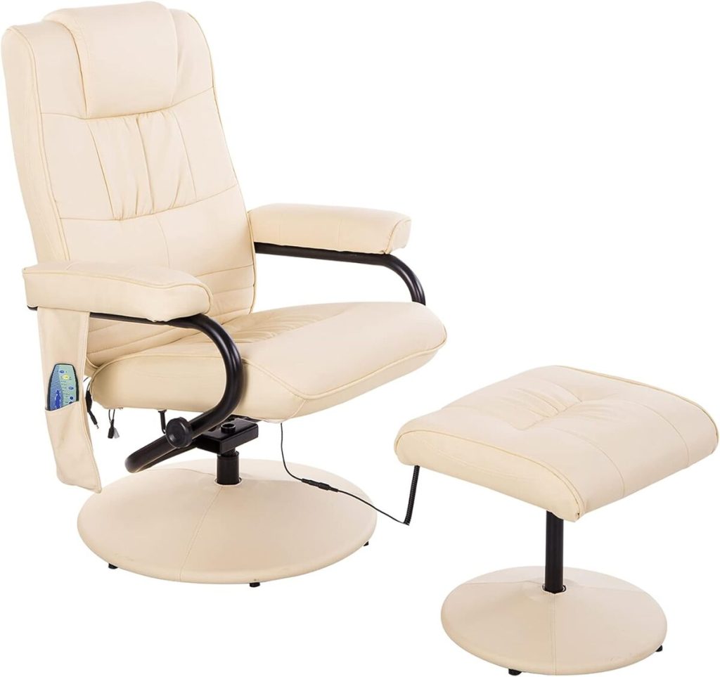 Test : fauteuil de massage pivotant HOMCOM électrique beige