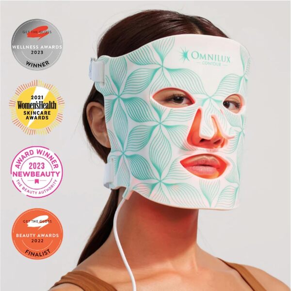 Omnilux Contour Visage. Masque de luminothérapie LED portable et flexible approuvé par la FDA pour hommes et femmes (Women)