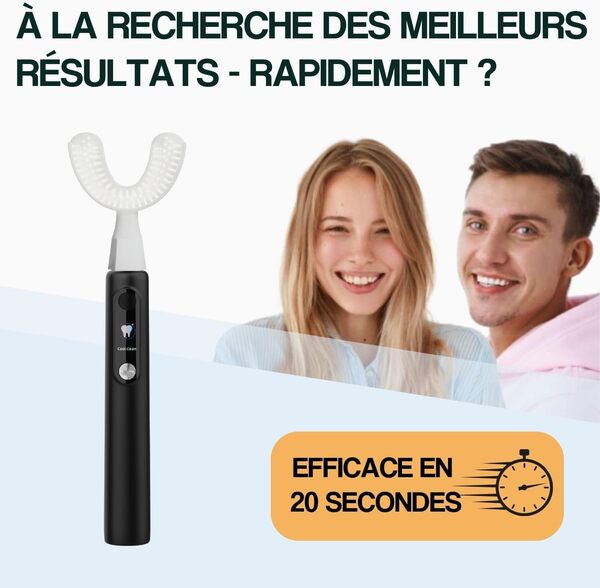 New 2025 Y-Brush Ultra - Brosse à dents électrique Sonique Automatique, blanchiment - Batterie 6 mois - 6 modes - élimination avancée de la plaque - Adulte