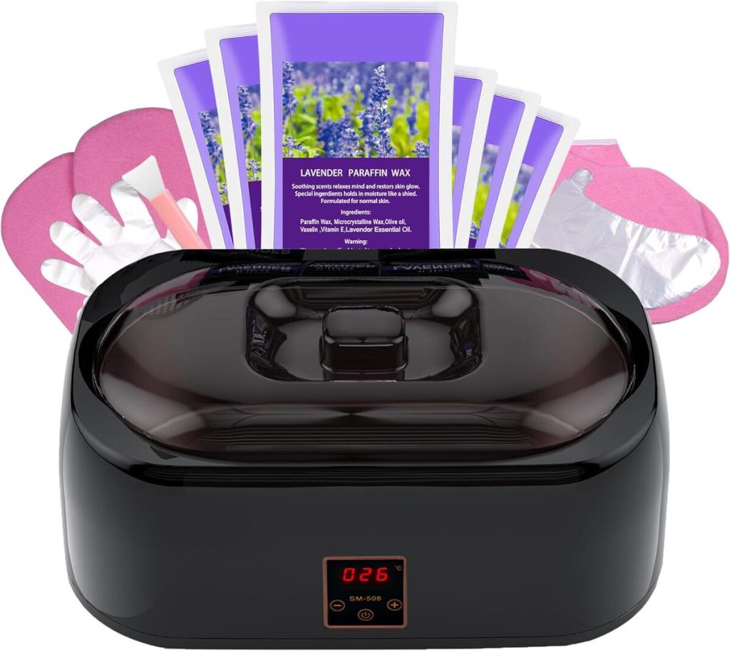 Test du kit chauffe-paraffine 4000 ml noir : soin mains et pieds