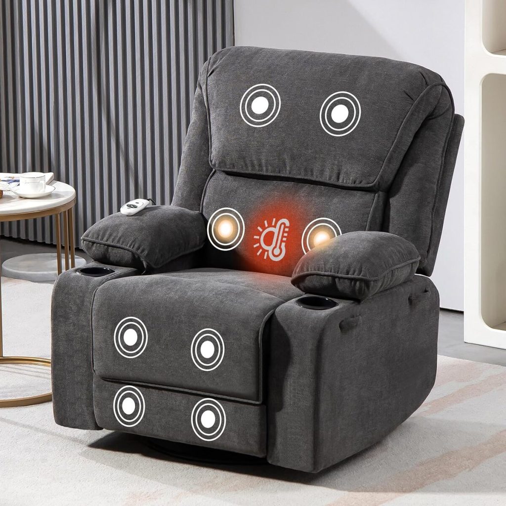 Test : fauteuil de relaxation massant avec pivotement 360°