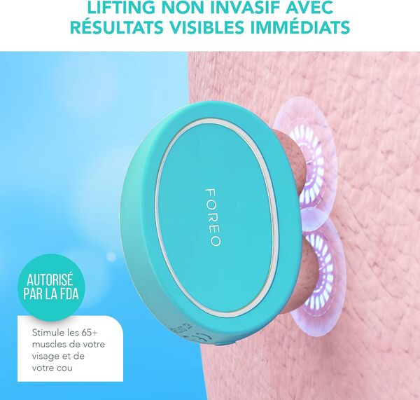 FOREO BEAR Visage Set- Appareil micro courant visage BEAR + 2 x Sérum Conducteur 30 ml - Massage Visage Anti-Âge - Lifting Visage Instantané - Set d'Outils Skincare - Appareil Anti Rides Visage