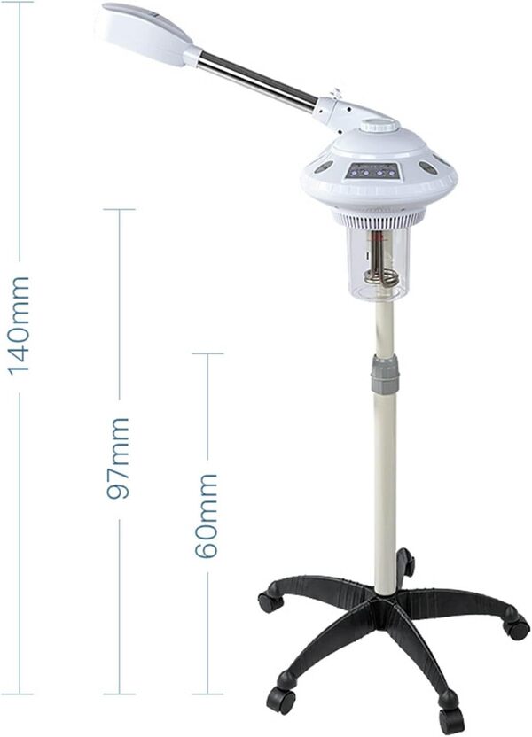 Vapeur pour le visage, 750 W, professionnel, pour le visage, l'ozone, vaporisateur d'aromathérapie, diffuseur de vapeur, appareil à vapeur chaud, pour salon de beauté