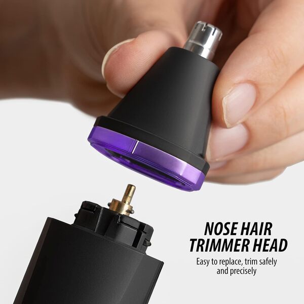 OLOV Tondeuse électrique pour corps – Tondeuse à l'aine pour homme – Tondeuse bikini femme – Tondeuse humide et sèche, têtes de lame en céramique remplaçables, station de recharge USB, rasoir