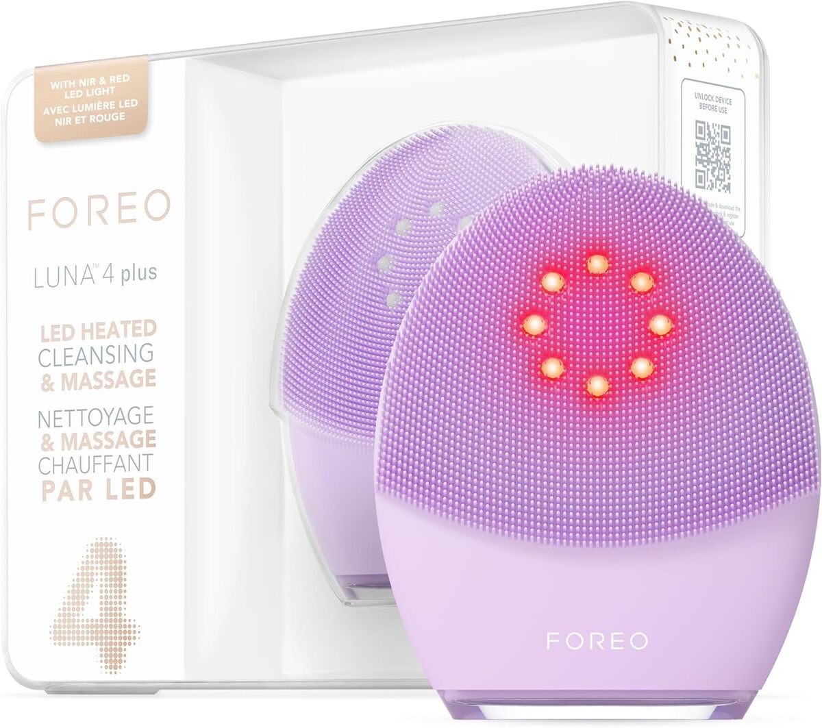 Foreo Brosse Nettoyante Visage Luna 4 Pochette de Voyage Incluse
