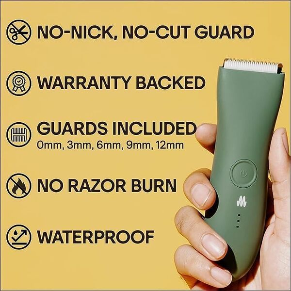 Meridian - The Starter Package - Tondeuse électrique pour poils pubiens et corporels avec 1