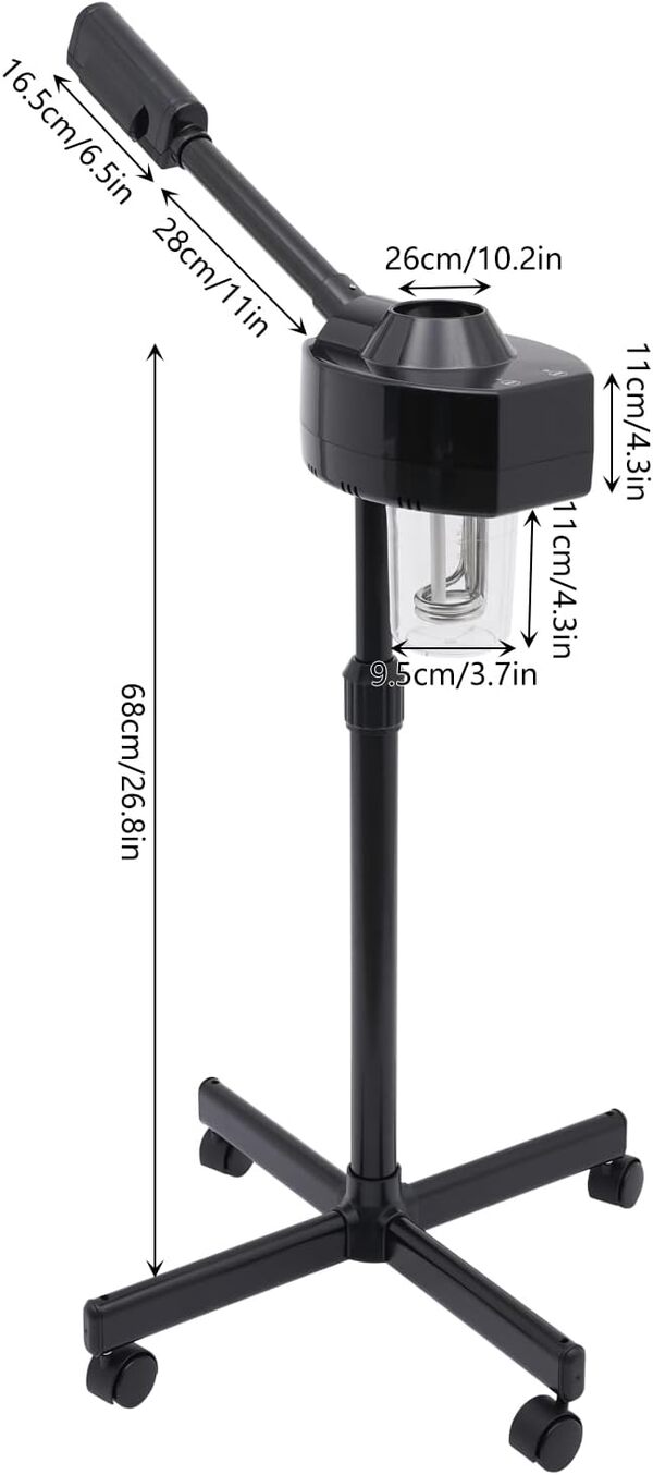 750 W soins profonds pour le visage, studio cosmétique sauna facial vaporisateur salon cuiseur vapeur à ozone soin du visage, buse rotative à 360°