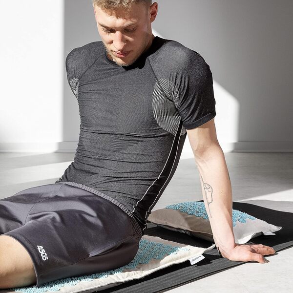 Navaris Kit Acupression Tapis Coussin - Matelas Acupuncture 272 Aiguilles pour Dos Jambes 71 x 43 x 3 cm en Fibre de Coco - Accessoire Massage