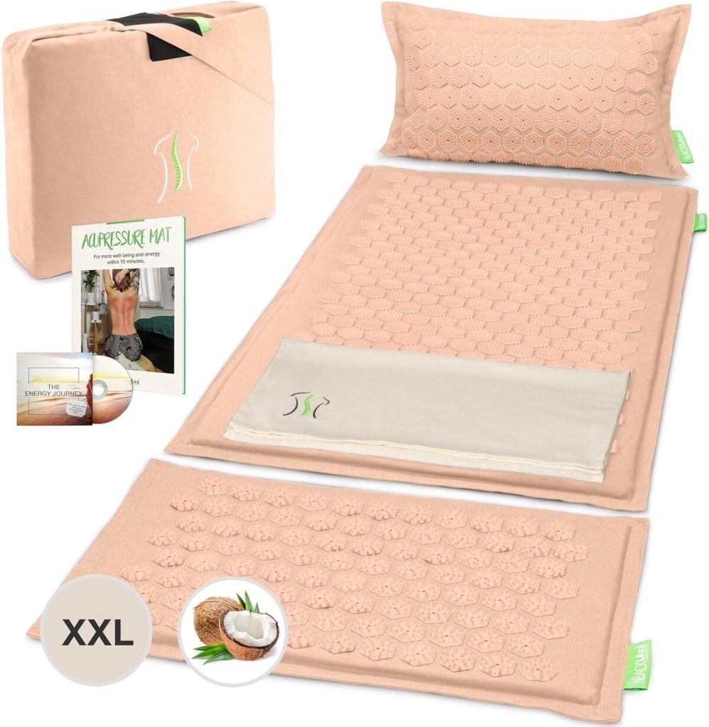 Test : backlaxx ® tapis d'acupression XL avec coussin et accessoires