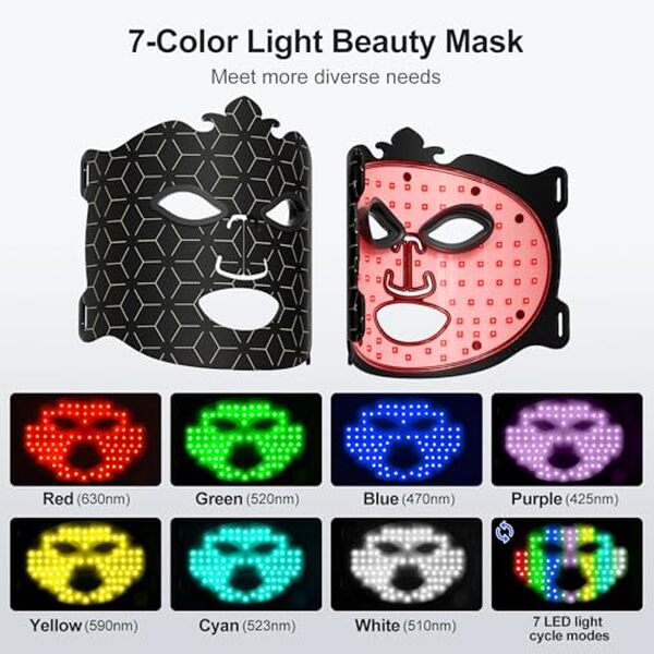 Découvrez comment le masque led visage Profey utilise 7 couleurs pour réduire les rides et rajeunir votre peau grâce à sa technologie innovante anti-âge