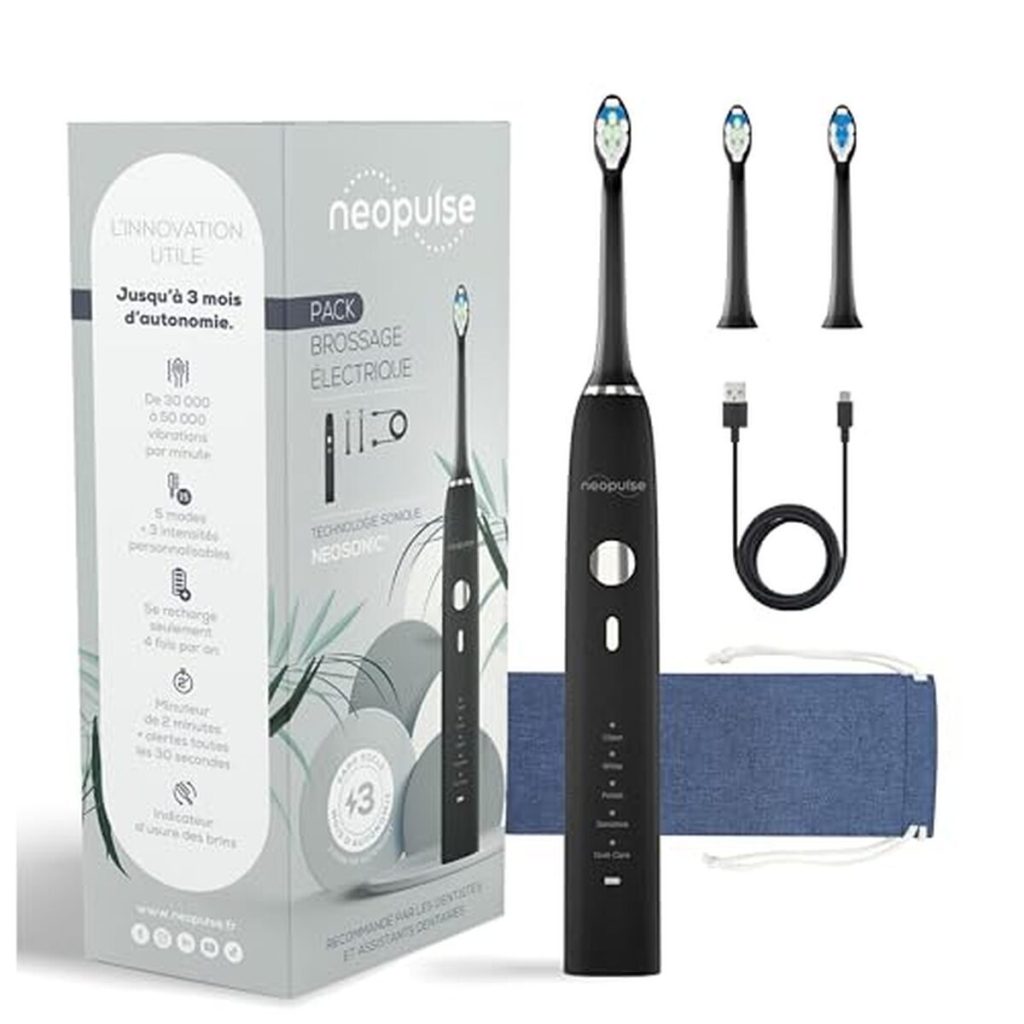 Test Neopulse Neosonic : brosse à dents sonique USB-C aux 15 réglages