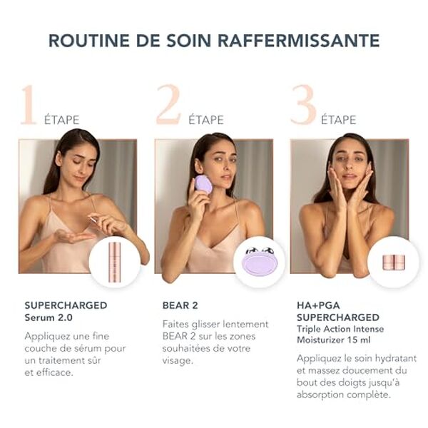 Explorez les bienfaits du Foreo Bear 2, l'appareil révolutionnaire anti-âge qui redonne éclat et fermeté à votre visage. Découvrez notre analyse complète pour un lifting sans effort.