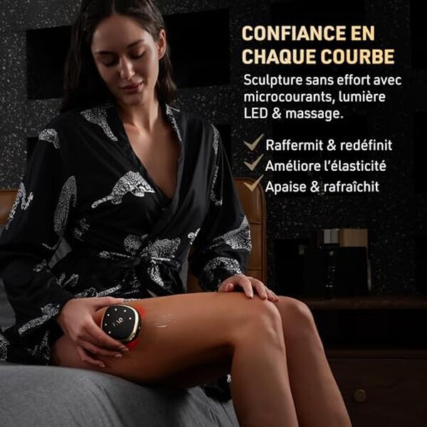 Découvrez notre test complet du FAQ 411 et son efficacité pour la réduction de la cellulite grâce à sa technologie de microcourants et lumière rouge.