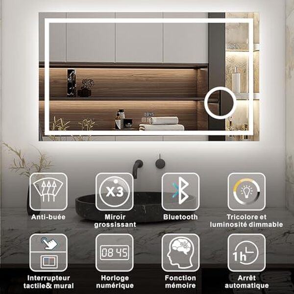 Découvrez notre test complet du miroir lumineux LED AICA pour une salle de bain moderne : confort d'utilisation et technologie au cœur de notre analyse