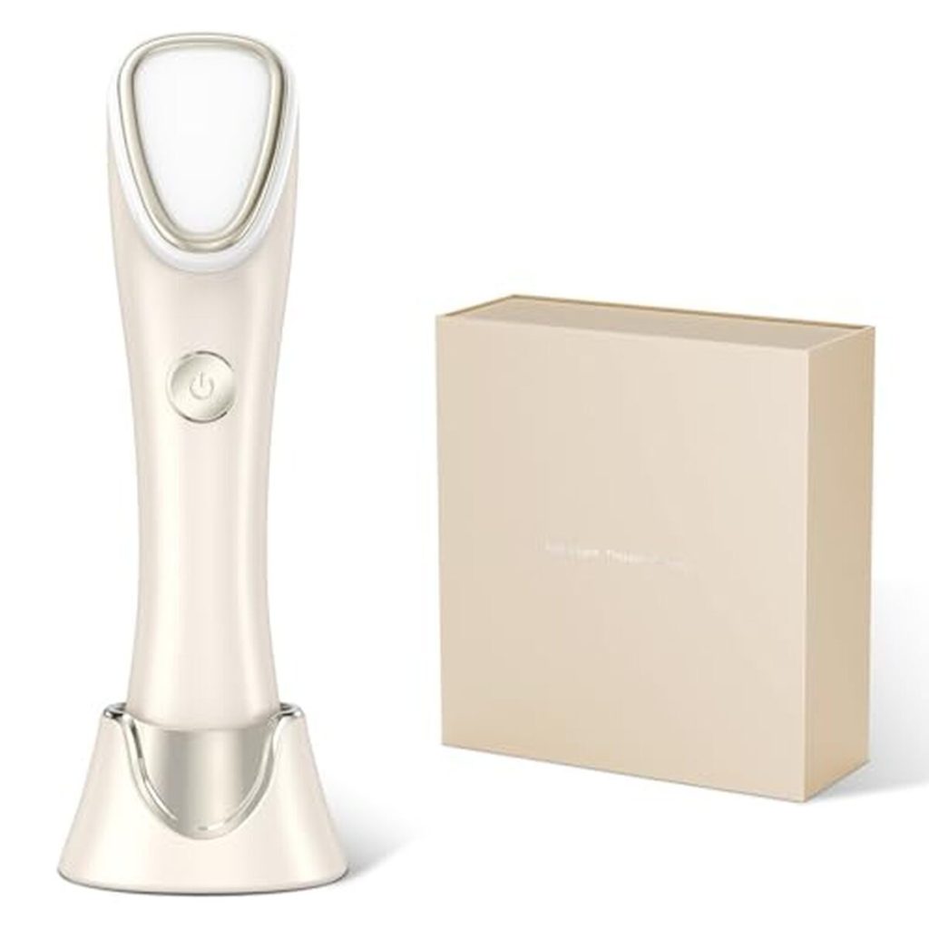 Test de l'appareil de thérapie lumineuse IBORRIA : lumière rouge, bleue et infrarouge pour le visage