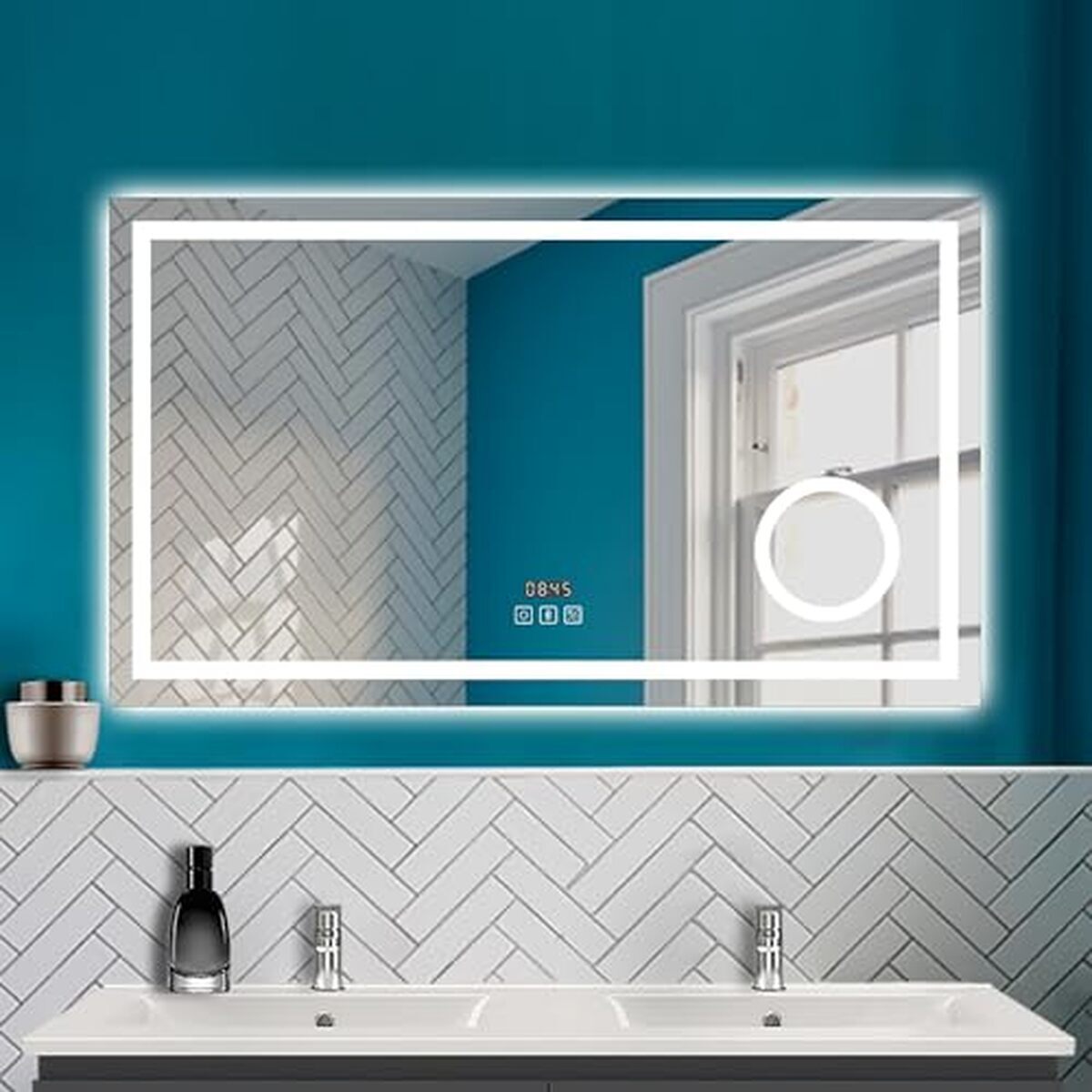 Test du miroir LED HAPAOSO : éclairage Bluetooth et anti-buée